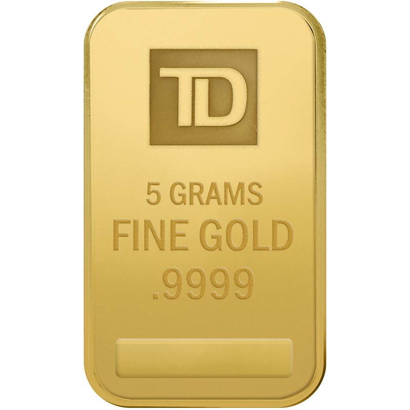 Image pour Lingot d’or TD de 5 g à partir de Métaux précieux TD